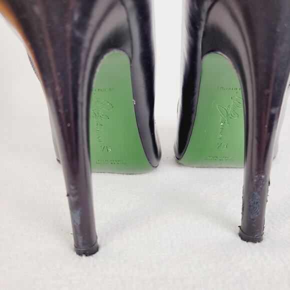 Donald J Pliner black suede pony hair stiletto ankle boot Size 7 Western glam - Picture 5 of 10